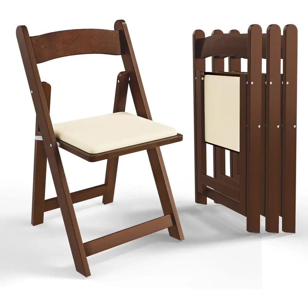 Wooden olding Chairs with Cushion, Comortable, Portable and Durable oldable Seating or Indoor & Outdoor Events, Banquet, Party,