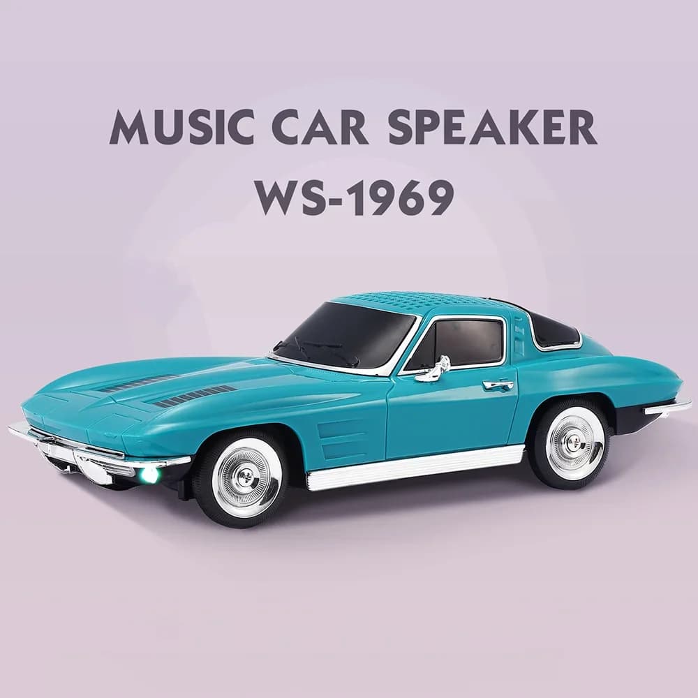 Altoparlante Bluetooth classico con Subwoofer lettore musicale portatile a forma di auto U Disk TF Card AUX Play Wireless Stereo HIFI Soundbox