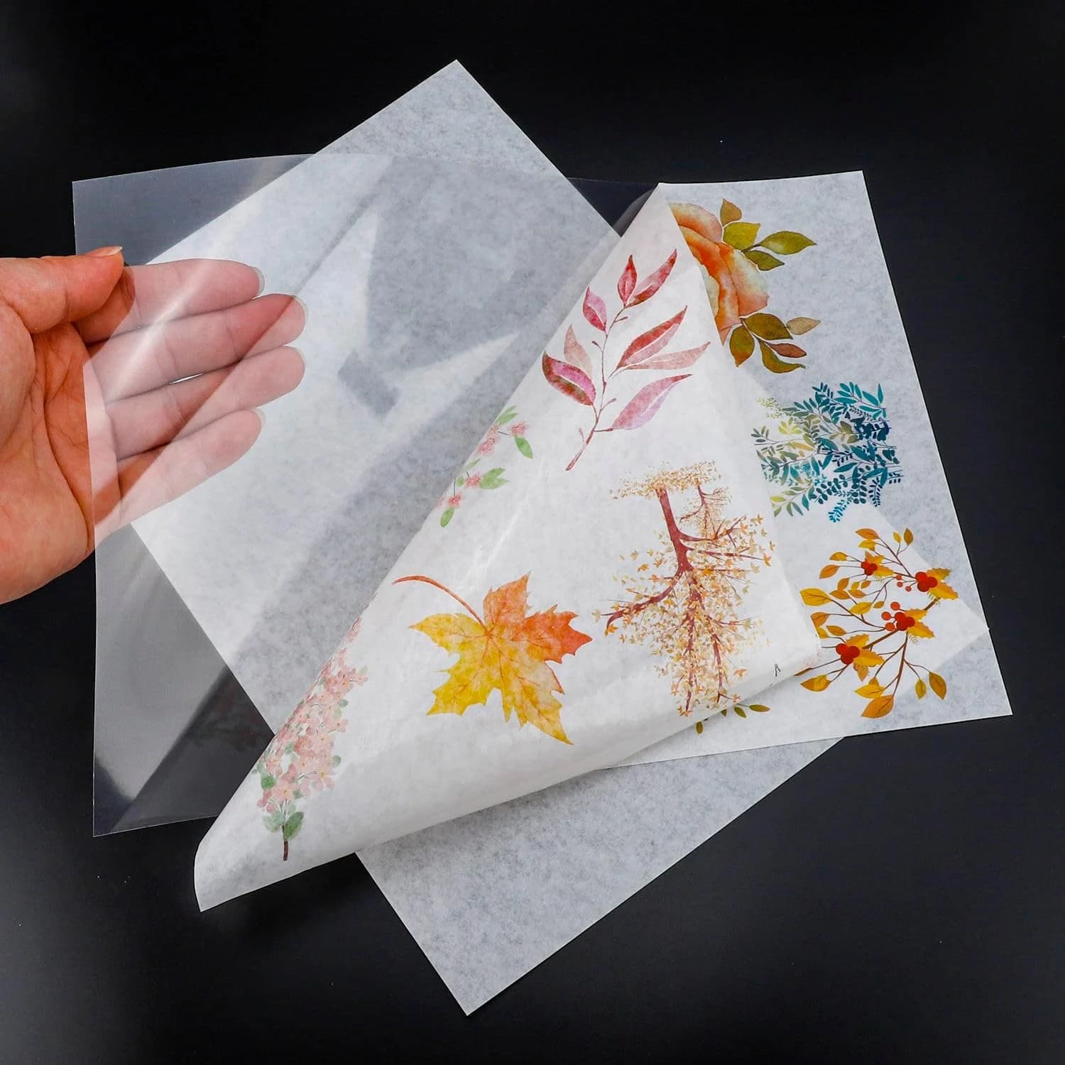 10/20 Sheets A4 Printable Washi Sticker Paper Self-Adhesive Hand Account Material Sticker Inkjet Printer Translucent DIY Crafts
