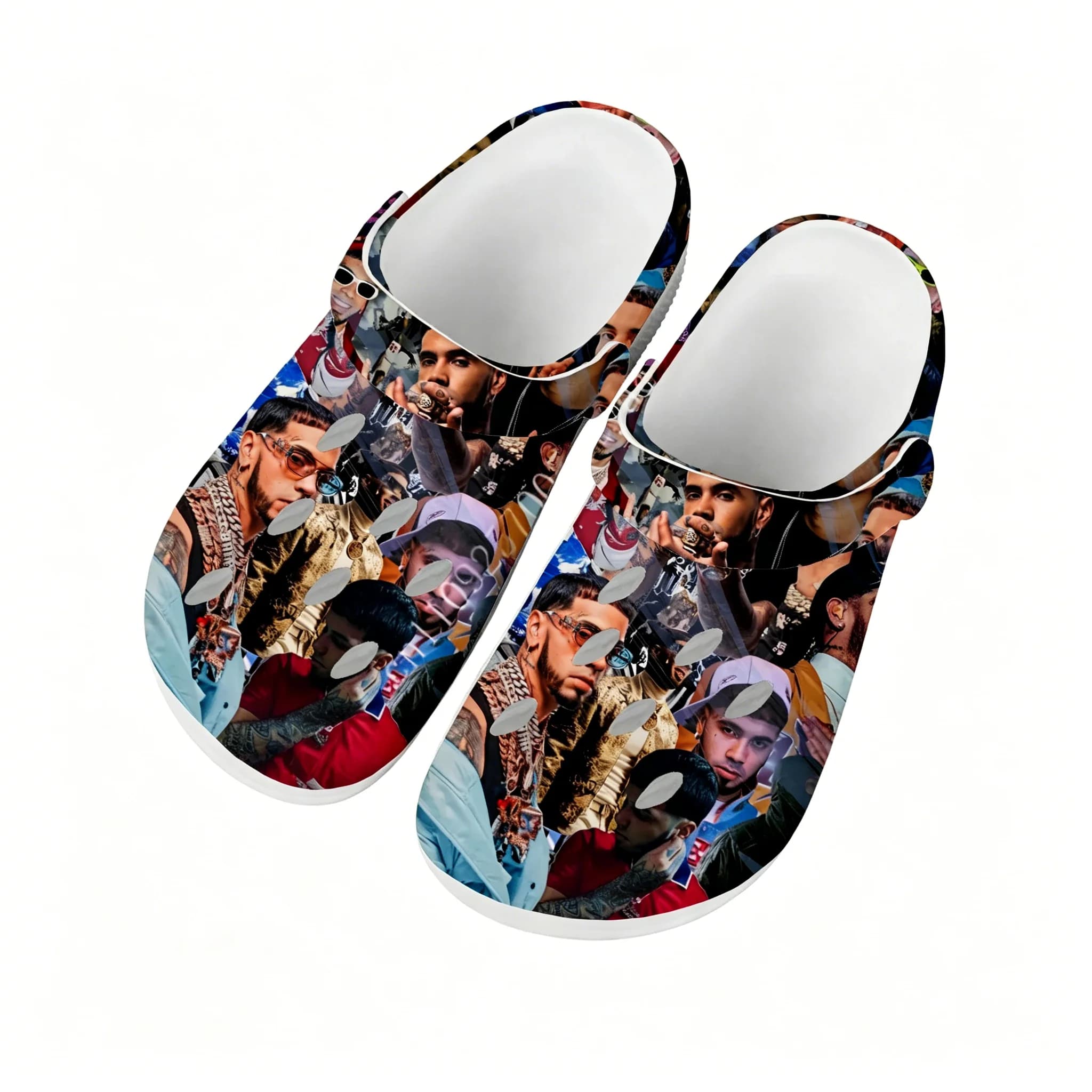 Sandali Anuel AA Real Hasta la Muerte, Scarpe da Acqua per Uomo e Donna, Zoccoli da Giardino, Ciabatte Personalizzate Traspiranti con Fori per Spiaggia e Bagno