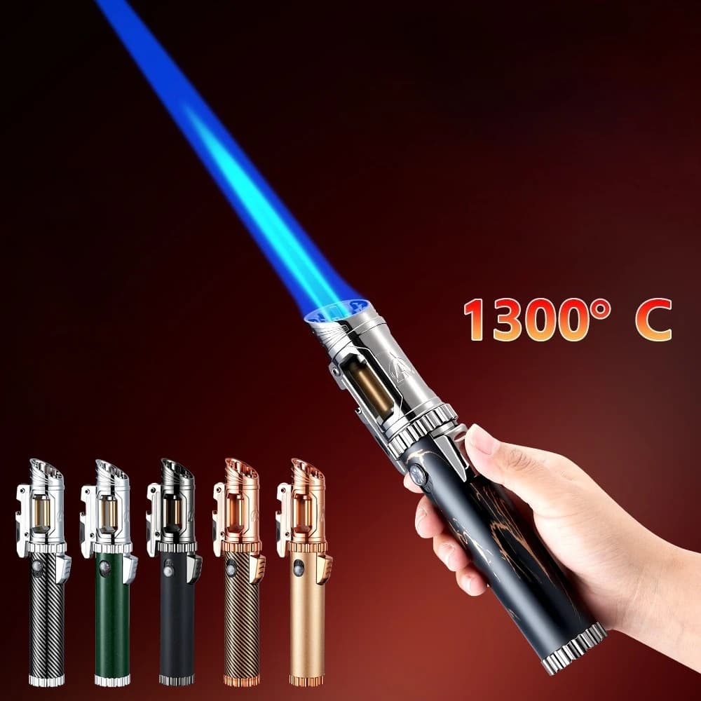 Metal High-temperature Large Flame Spray Gun Lighter Windproof Belt Bottle Opener Compass Broken Window 1300c Cigarette Lighter