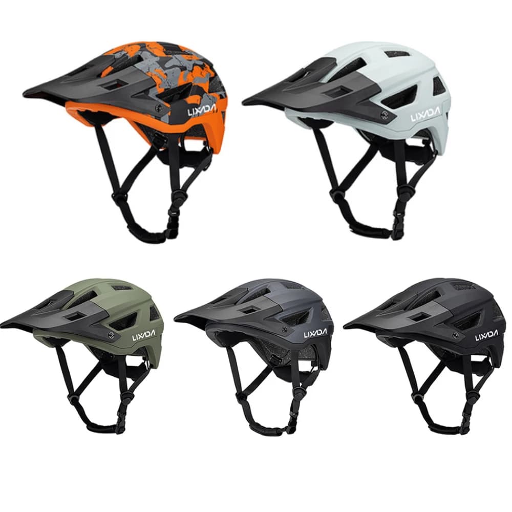 Men's and women's bicycle helmet road bike helmet 55-61cm adjustable visor dial removable ventilation 14 air vents