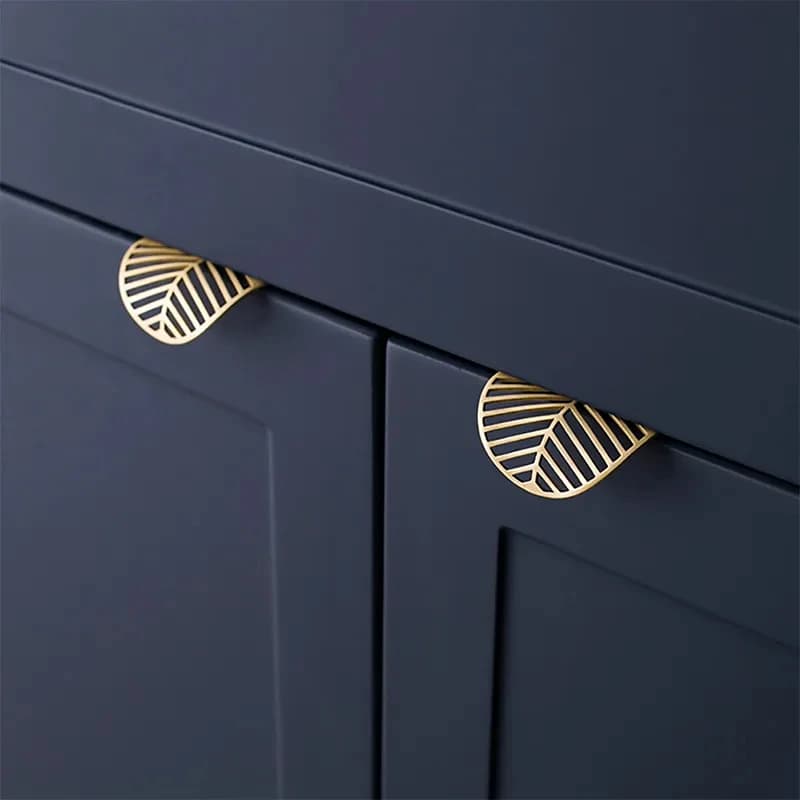 Maniglia per Mobili Stile Europeo, Maniglia a Trazione per Armadio Scarpe, Maniglia in Foglia d'Oro Spazzolato per Cassetti, Guardaroba e Mobili da Cucina