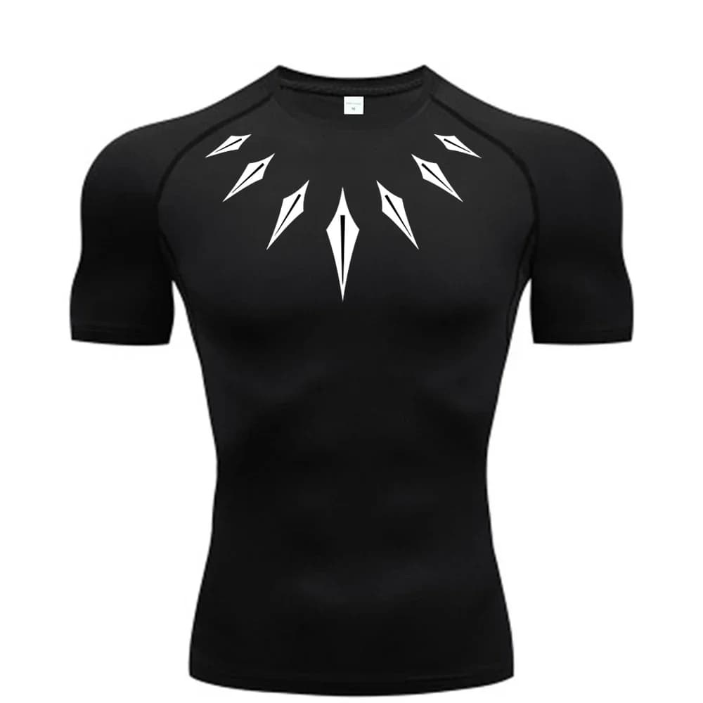 Maglietta a Compressione Uomo 2026 - T-shirt Sportiva Estiva da Corsa, Elastica, Asciugatura Rapida, Top Sportivo, Maglia Atletica da Palestra per Allenamento Uomo