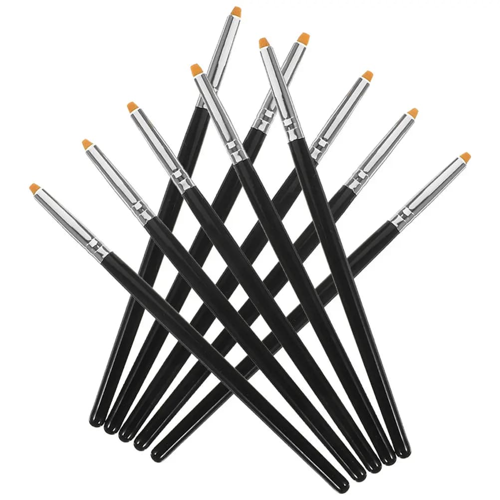 Set of 10 Brushes for Eyelashes, Lightweight and Sicure, Eye Makeup Tool, Skin Delicate comb, Mascara Brush, Travel Essential, Gift