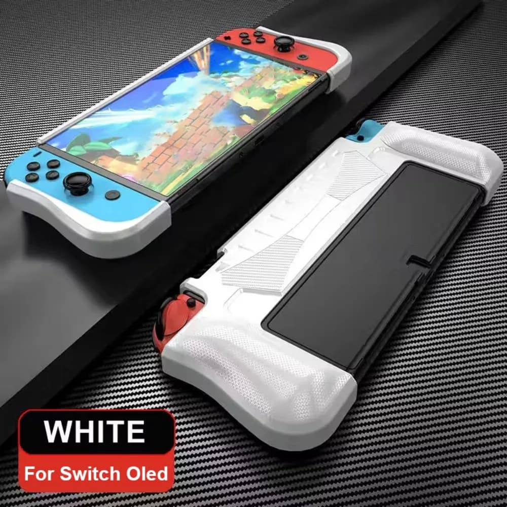 Custodia Protettiva Professionale Dockabile Ergonomica Antiurto in TPU Anti-graffio per Nintendo Switch OLED