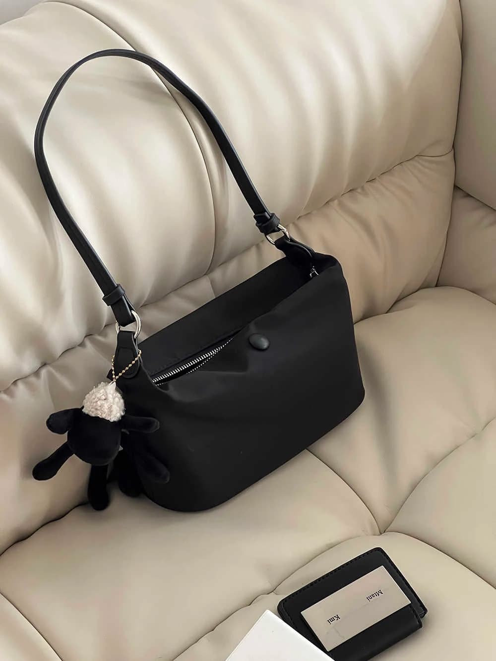 Borse monospalla in nylon stile coreano Donna Nuove borse versatili per le ascelle con temperamento portatile Borse di nicchia alla moda