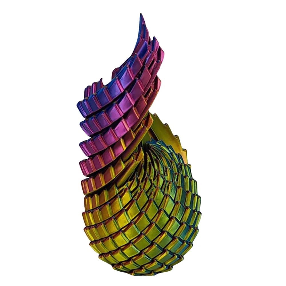 Uovo di Drago Girevole Stampato in 3D, Giocattolo Antistress Rotante e Scivoloso, Regalo per Cesto di Pasqua per Adulti e Bambini