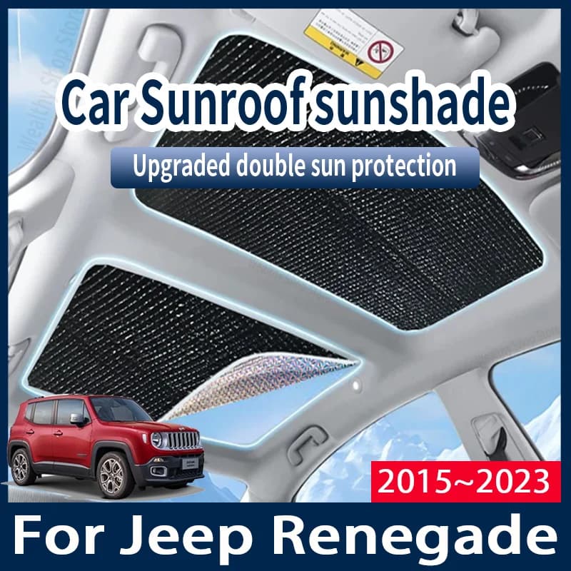 Per Jeep Renegade 2015 ~ 2023 2016 2017 2020 2022 Auto Tende Da Sole Copertura Auto Tetto Apribile Parasole Protezione Anti-UV Accessori di Calore