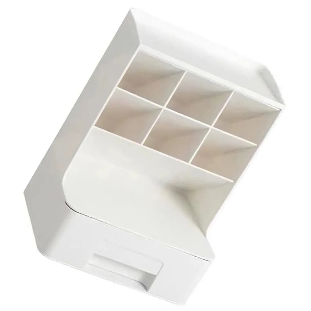 Organizer da scrivania con scomparti a cassetto per penne, pennarelli, matite, gomme, forbici, biglietti da visita, blocchi per appunti, piccolo