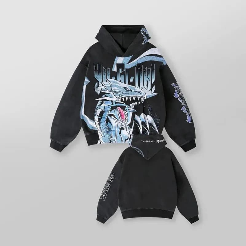 ♥ 2025 New Blue Eyes White Dragon Graphic Men's Sweatshirt Grunge Streetwear Top Hoodie oversize Harajuku Gothic ★ ☆ ly99