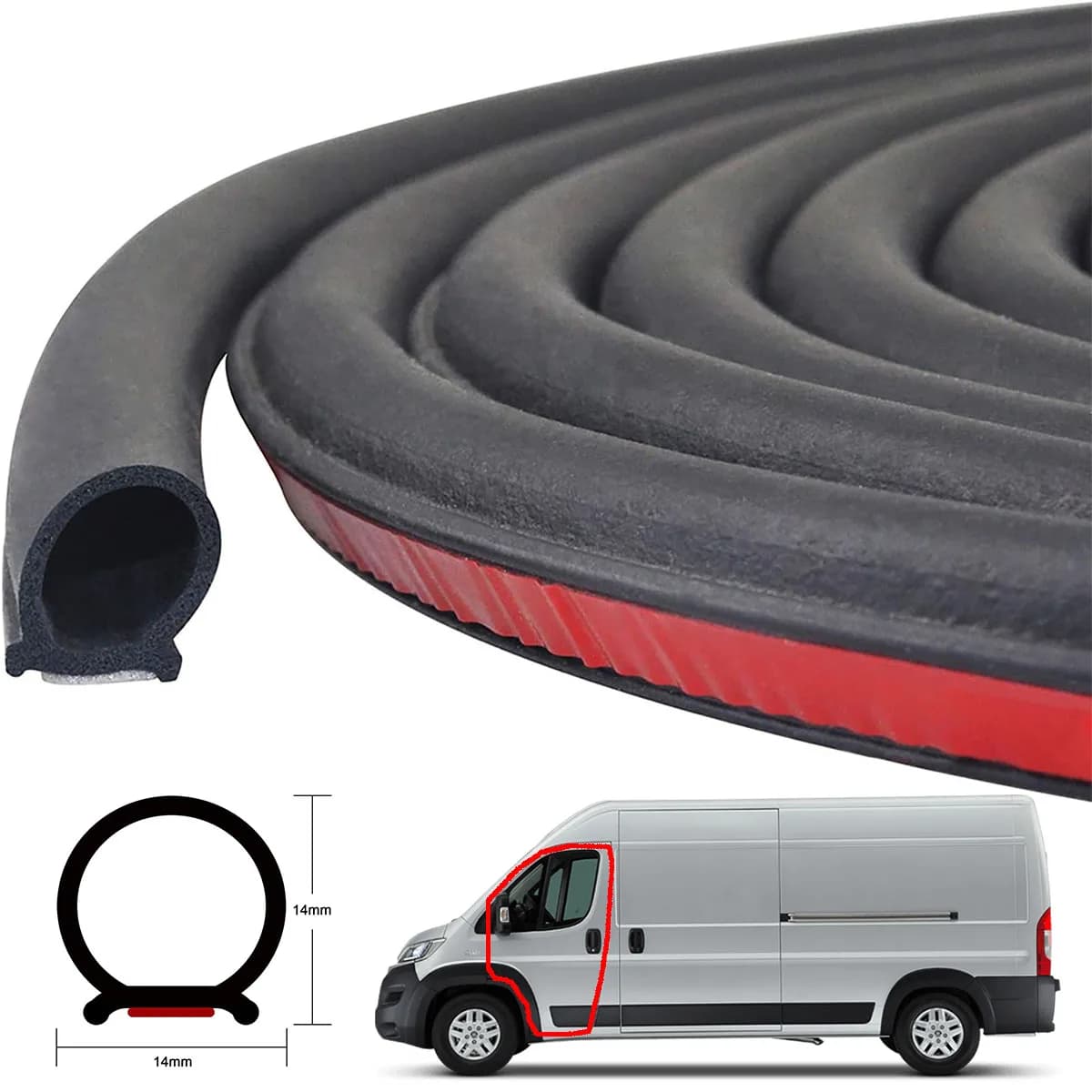 10M Grande Tipo D Gomma Porta Boot Tronco Guarnizione Auto Striscia di Tenuta Per Fiat Ducato 244 250 290 Peugeot Boxer Citroen Relè Ram ProMaster