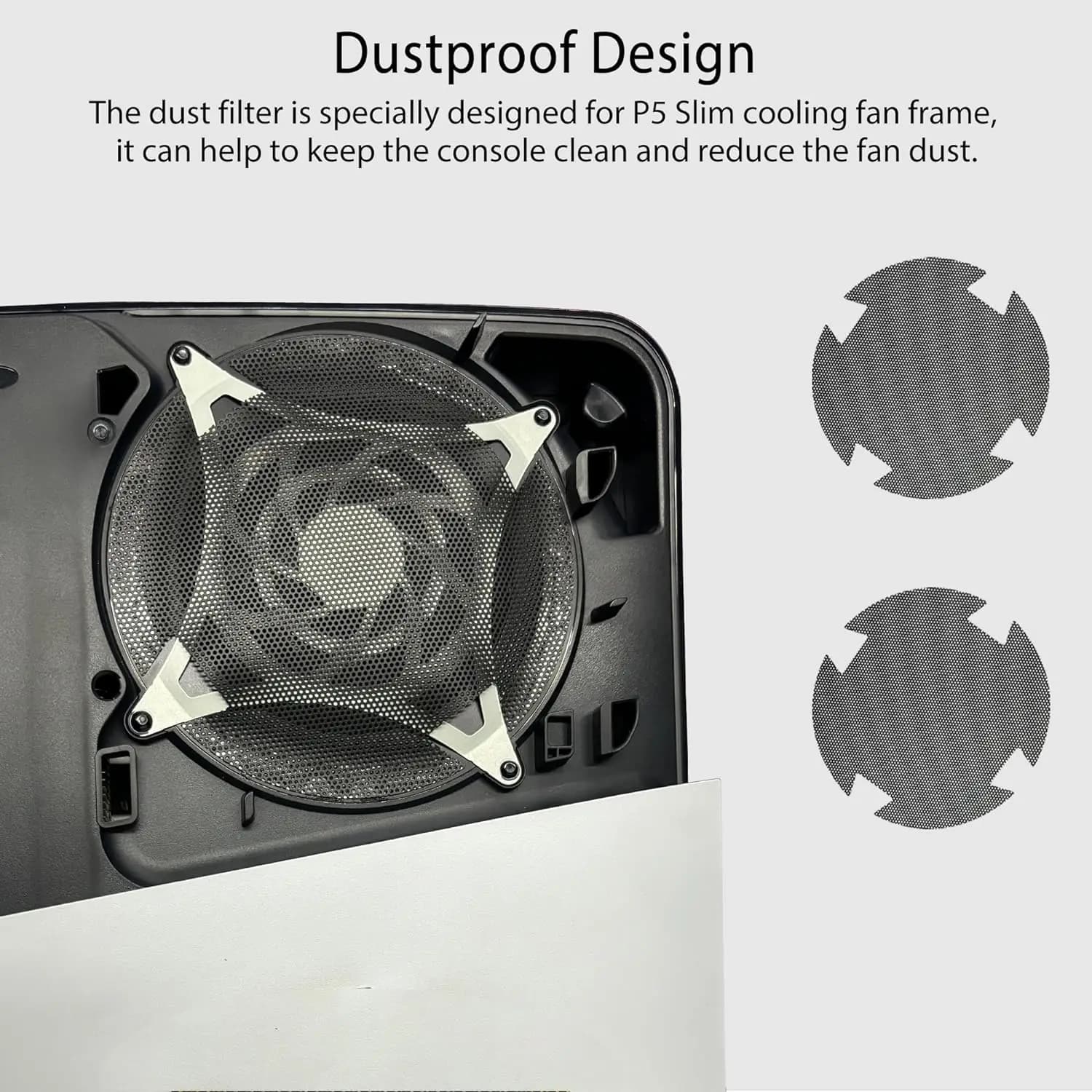 Accessori da gioco per filtro antipolvere per ventola console PS5 Slim/Pro Proteggi copertura antipolvere PS5 Slim/Pro