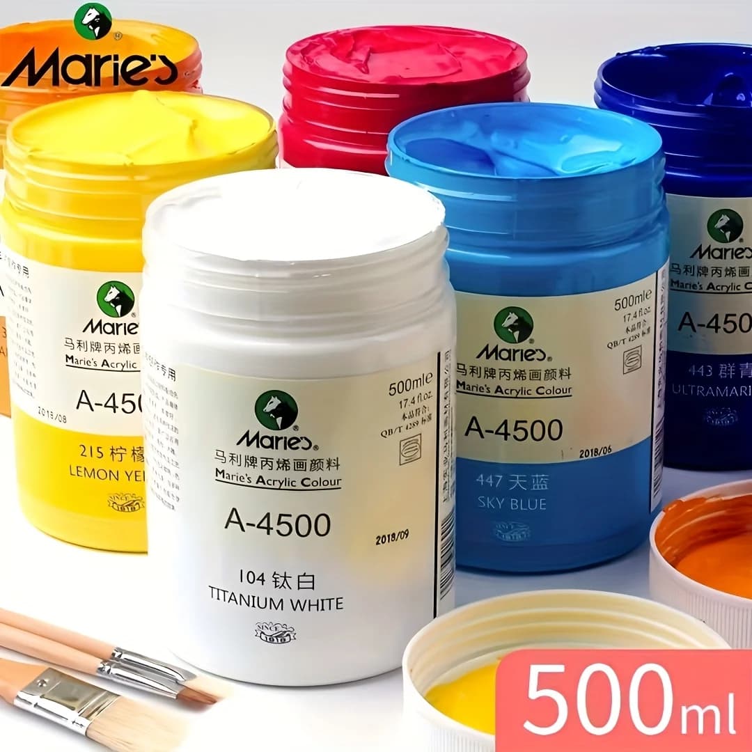 Large bottle acrylic paint, 500ML, specifically designed for wall painting and graffiti