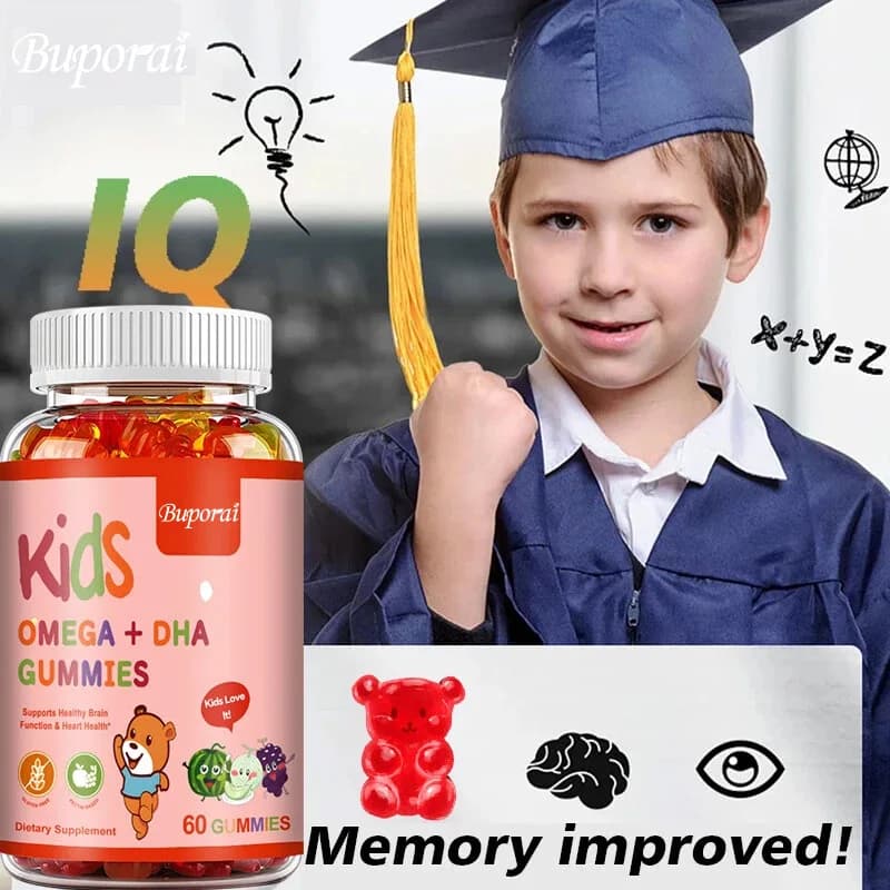 Omega+DHA baby gumella with vitamin D3 - Supports healthy brain function and heart health