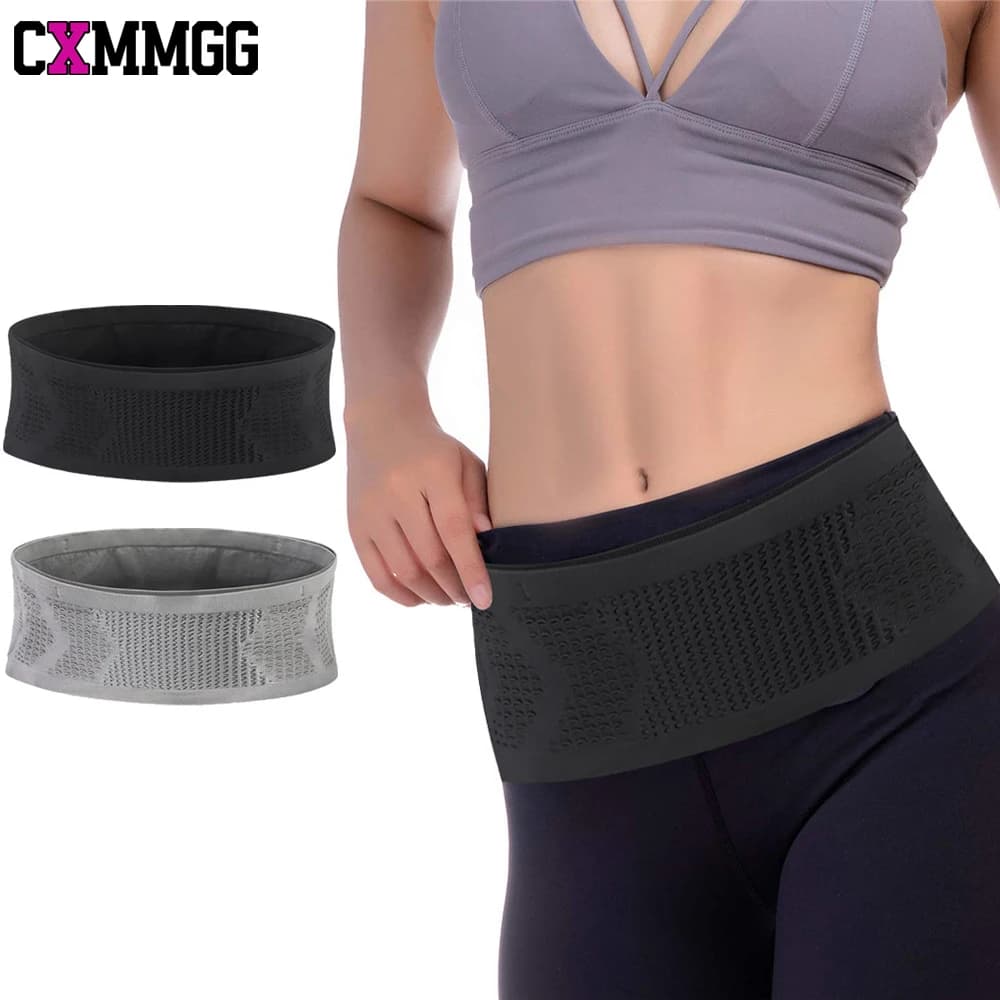 CXMMGG 1PCS Slim Running Belt Hidden Fanny Pack Men Women Travel Running Waist Pack Money Passport Holder Sports