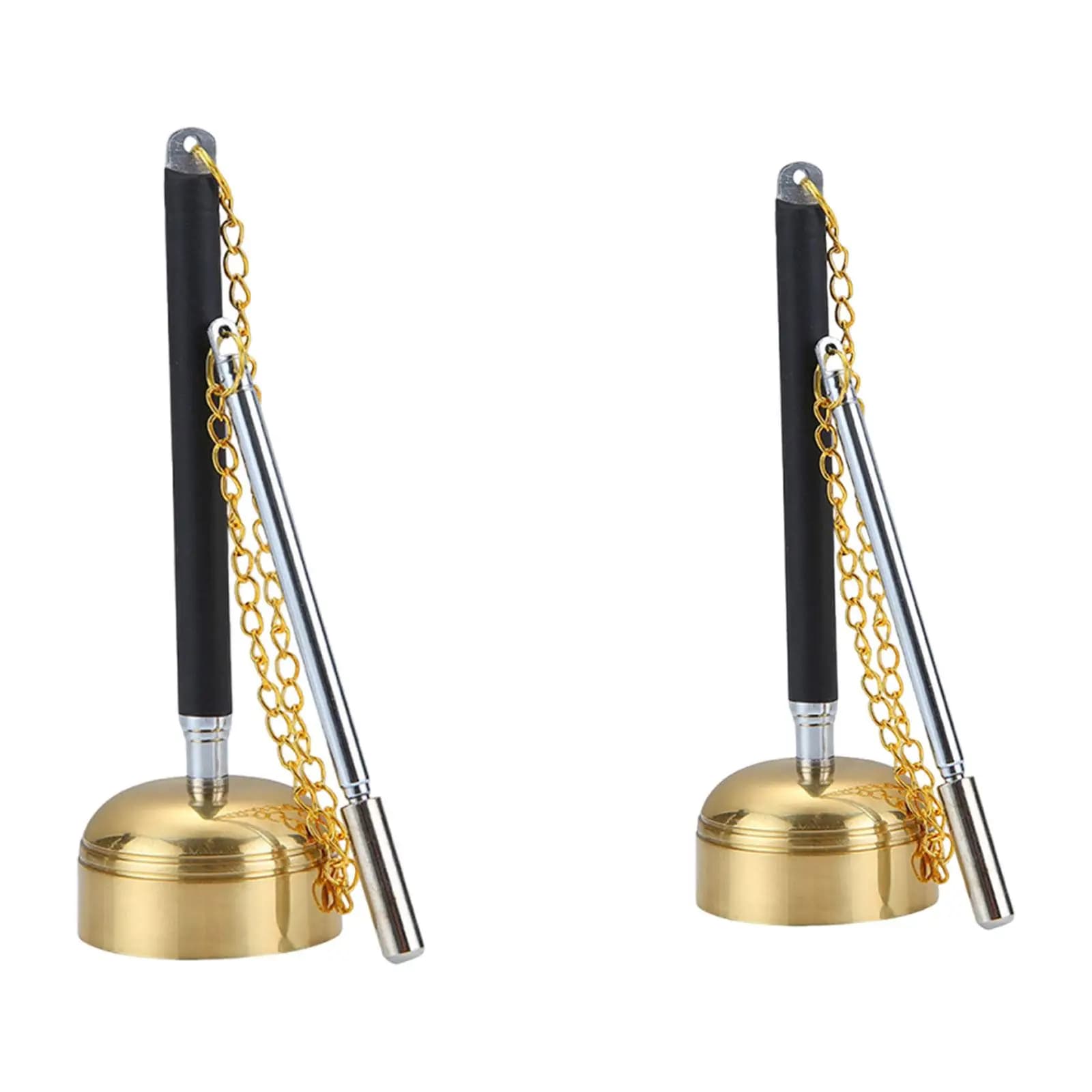Tibetan Hand Bell Musical Instrument Multifunctional Portable Easy to Use Meditation Prayer Bell, Implement Singing, Scripture