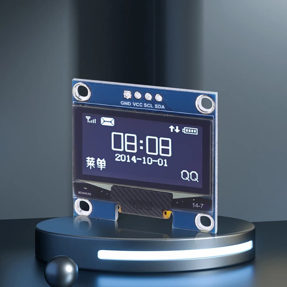 Modulo Display 1.3 Pollici 7 Pin SPI SSH1106, Schermo Seriale 128x64 Bianco/Blu per Arduino/Raspberry Pi/BBC