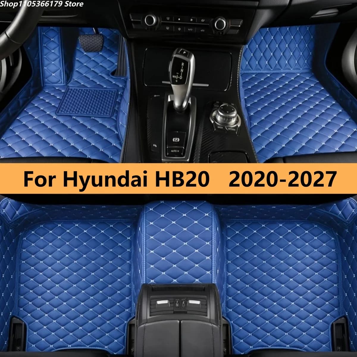 Tappetini Auto su Misura per Hyundai HB20 2020 2021 2022 2023 2024 2025 2026 2027 Accessori Interni
