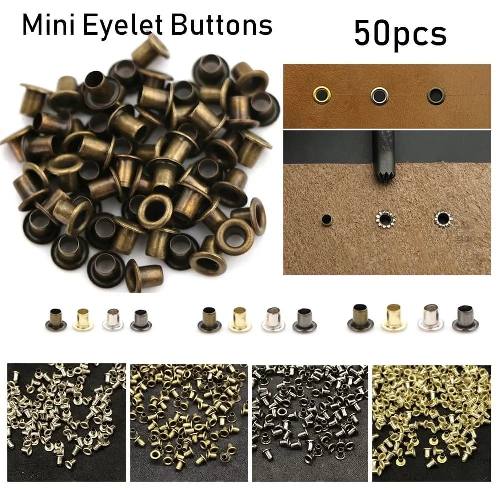 50 pezzi di peluche scarpe vestiti mini ultra-piccoli bottoni con occhielli in metallo fibbia per cintura bambole fai da te fibbie borse per bambole accessori