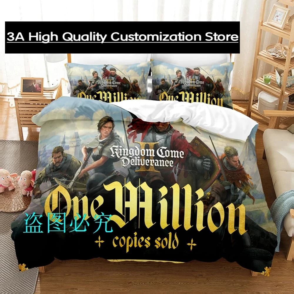 Kingdom Come: Deliverance IISet biancheria da letto singolo doppio completo Queen King Size Set copripiumino per camera da letto per ragazzi adulti