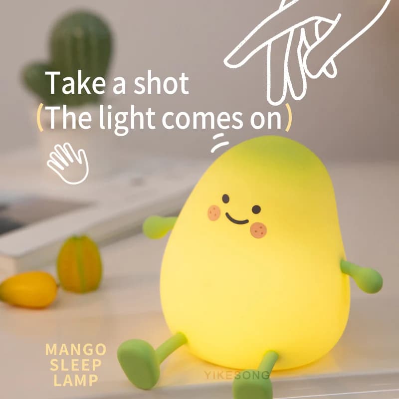 Simpatico capibara in silicone mango luce notturna funzione di temporizzazione RGB luce notturna regalo USB ricaricabile animale tocco lampada da comodino per dormire