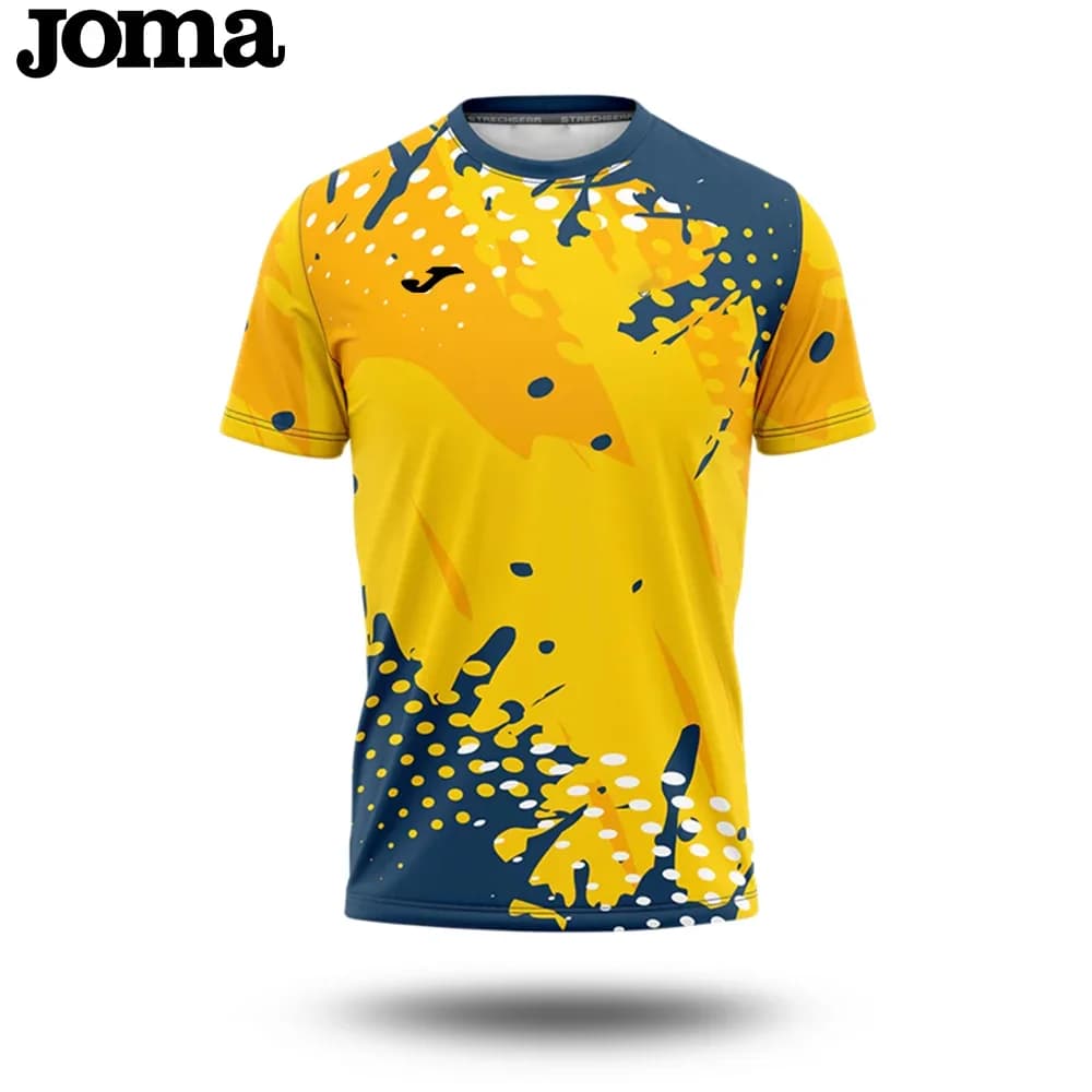Maglietta da ciclismo JOMA 2026 estiva da uomo con stampa 3D, per sport all'aperto, fitness, corsa, traspirante, ad asciugatura rapida, a maniche corte