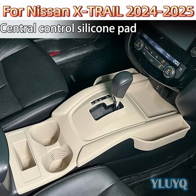 For Nissan X-TRAIL 2024-2025 Center console silicone mat storage box Interior protection cover storage accessories