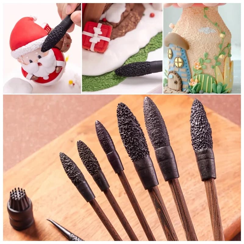 9 pezzi di scultura in argilla texture stick strumenti texture peluche grezza argilla fai da te ceramica morbida impastare set di penne per modellare strumenti in argilla polimerica