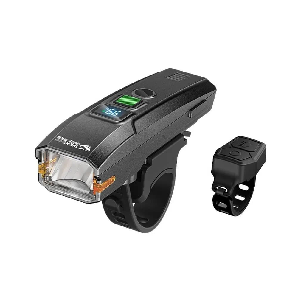 Bike Light, Bright LED Headlight with Horn, Rechargeable for Road Mountain Bicycle, Night Riding