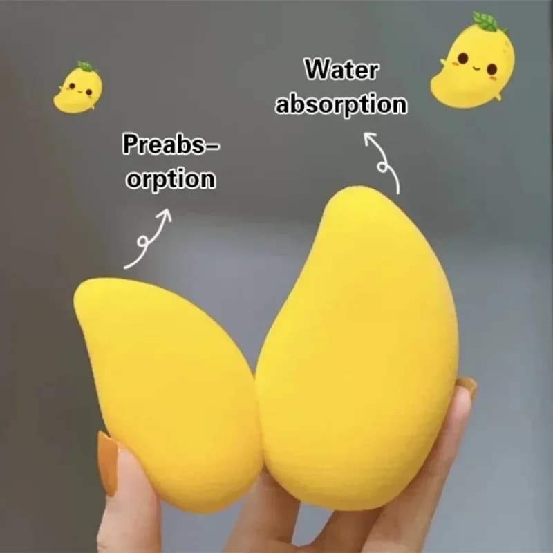 1 pcs new shape mango soft sponge for make-up face beauty cosmetic powder breath for foundation concealer cream make-up tools blender