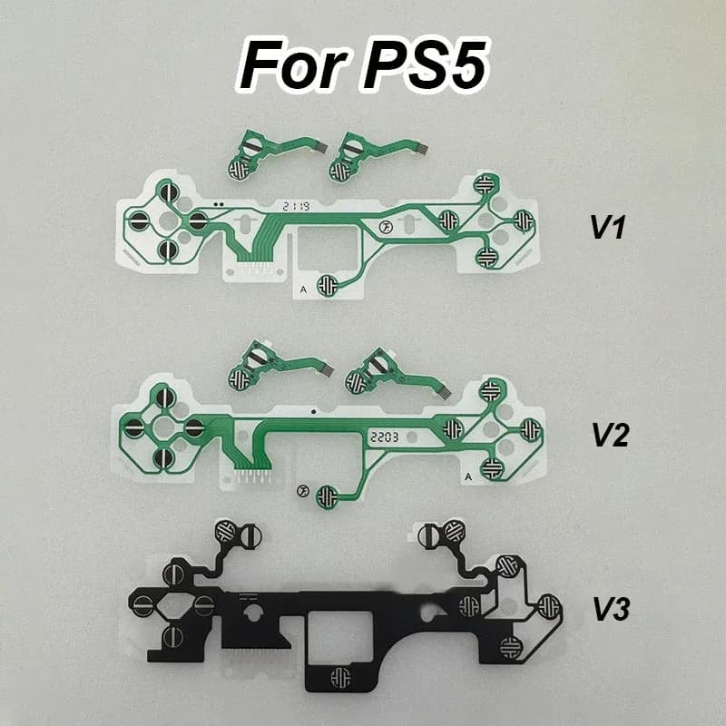 1 Pezzo Pellicola Conduttiva di Ricambio V1 V2 V3 Circuito a Nastro per Pulsanti Controller PS5 LR ABXY D-Pad V1.0 2.0 3.0