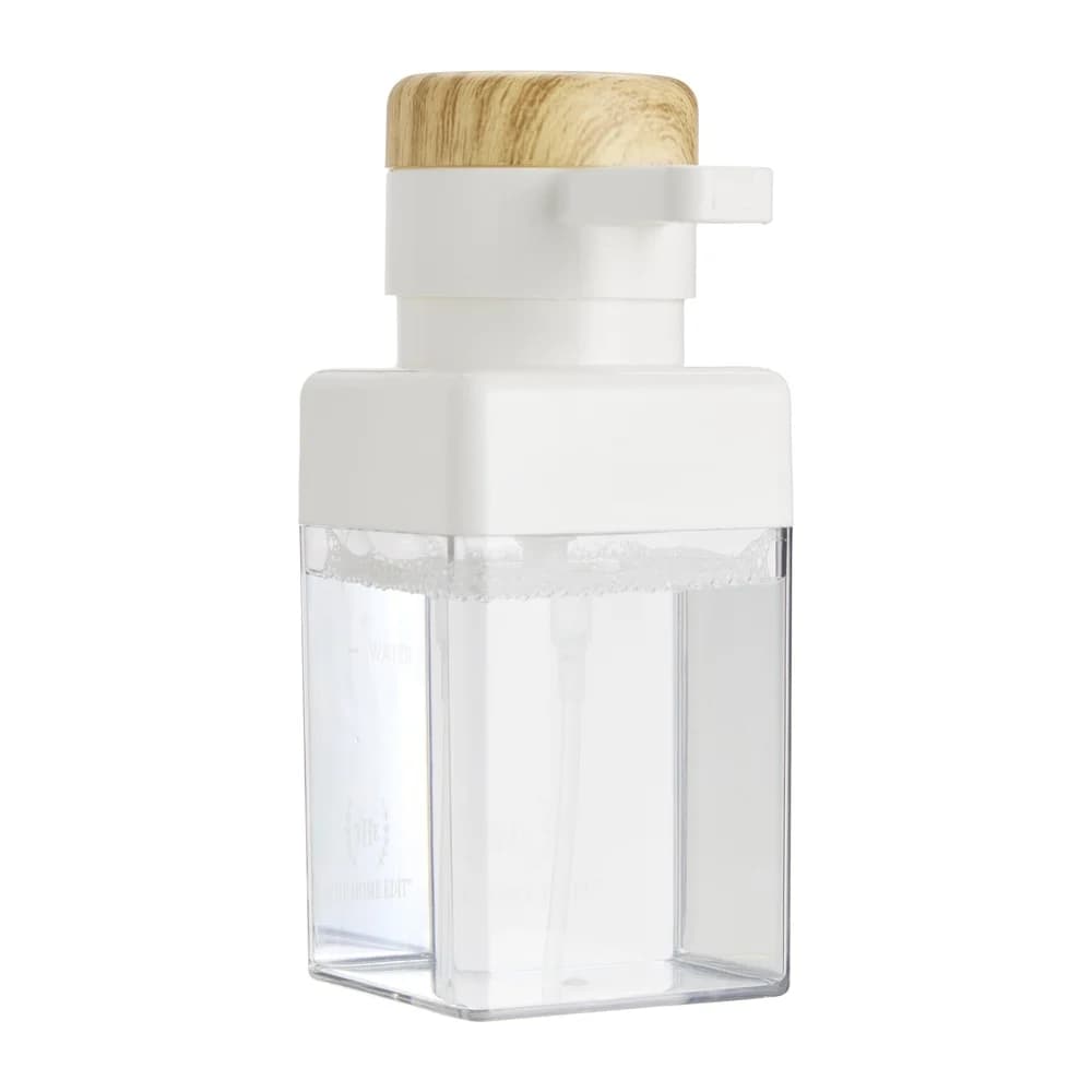 Dispenser per sapone in plastica da 3 pezzi da 12 once Pompa per sapone multiuso per piatti manuali compatibile con pompa per sapone e design trasparente per caddy