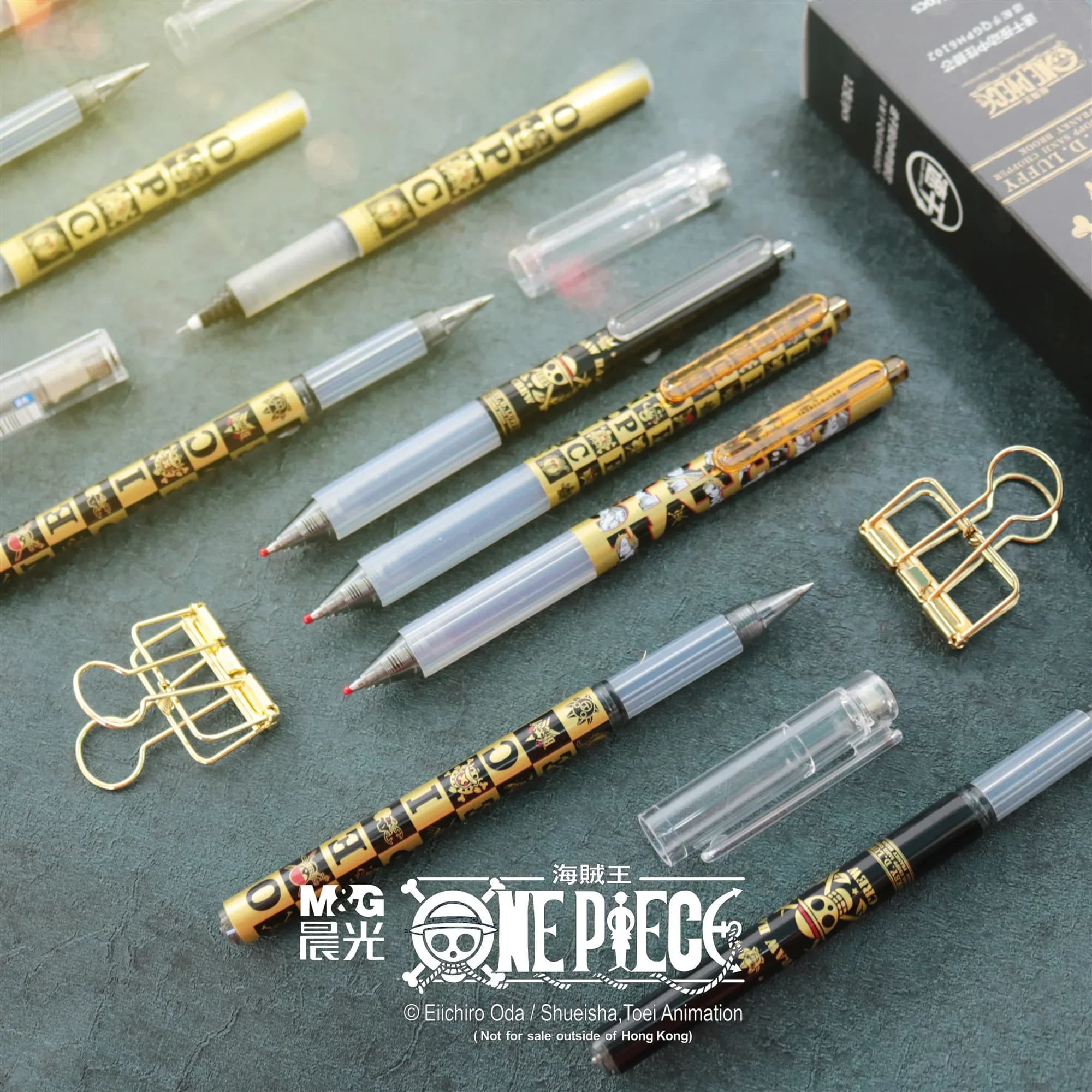 3/4/10PCS M&G One Piece Nero Oro Serie Penna Gel H6102/B6702/P57905 Presse Penna Gel 0.5mm Ufficio Penna Firma