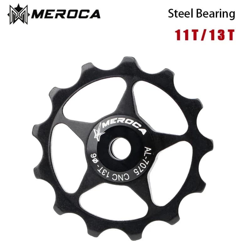 11T 13T MTB deragliatore posteriore per bicicletta 4mm 5mm 6mm puleggia per cuscinetti in acciaio ruota in alluminio rullo di guida per bici da strada folle