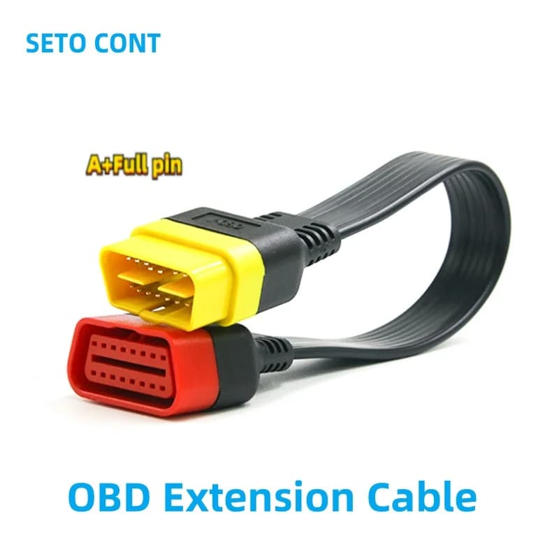 Cavo di prolunga OBD J1962 X431 Nastro piatto Adattatore diagnostico automatico completo da 16 pin maschio a femmina 36 CM per Thinkdiag o Easydiag