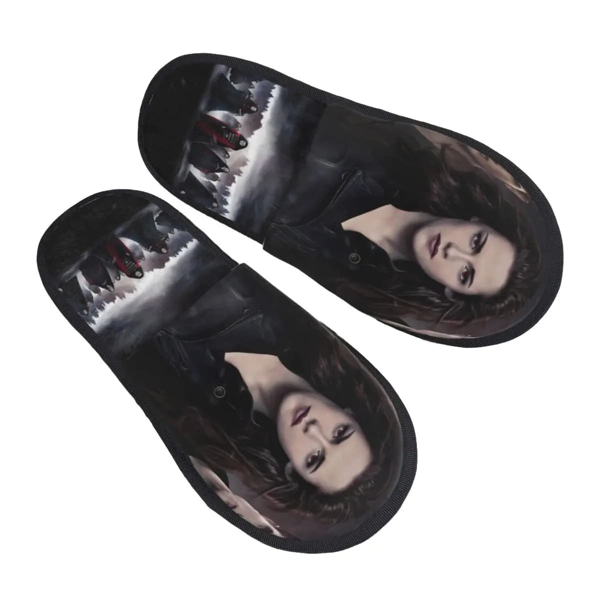 Film da vampiro personalizzato Pantofole in memory foam della saga Twilight Pantofole da casa morbide e calde da donna