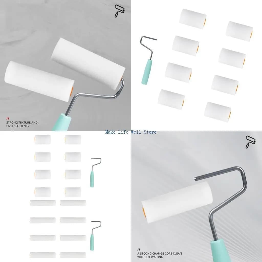 Packaging 9 roller foam for small rollers in foam for water base Application paint