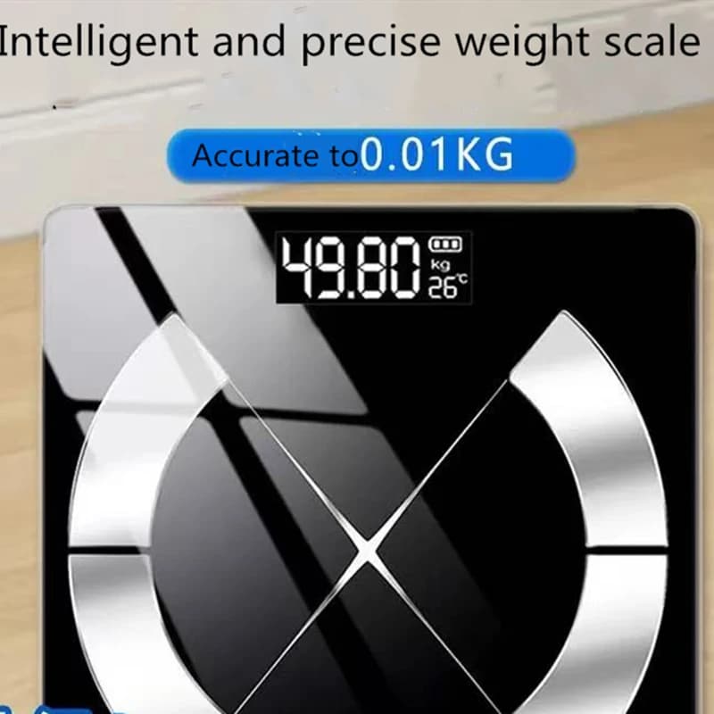 Bluetooth Fat Balance Accurate Digital Smart Balancing for Bathroom USB Rechargeable Wireless Balance App for Smartphone