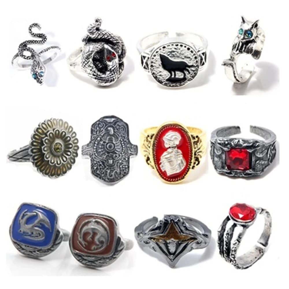 Anelli regolabili Dark Souls per uomo Vintage Havel's Demon's Scar Cloranthy Serpent Leo Darkmoon Anello regalo gioielli