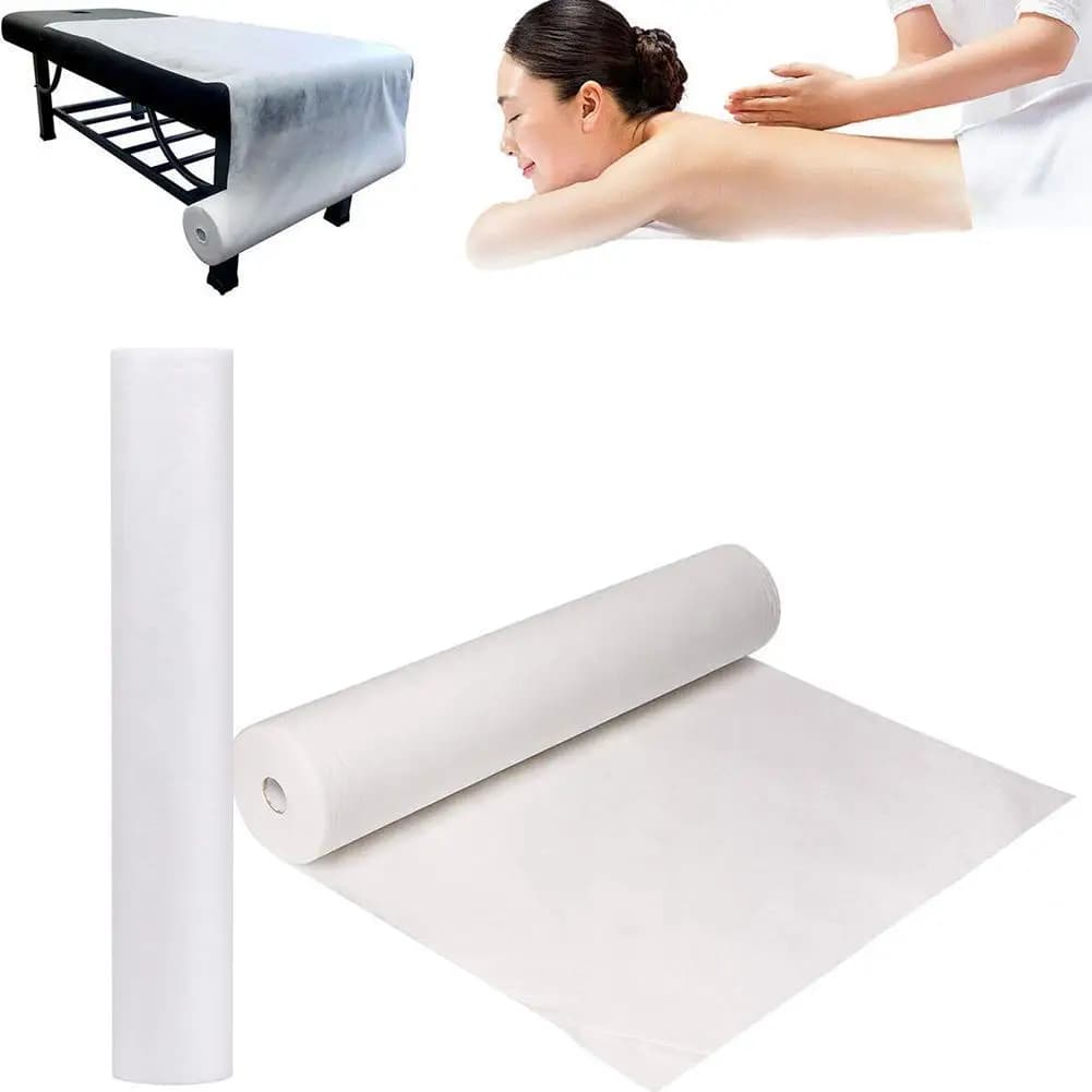 50 pcs Use And Drop Spa Massage Mattress Bed Salon Massage Sheets Nonwoven Poggiatesta Roll Card Cover Table Tattoo Supply