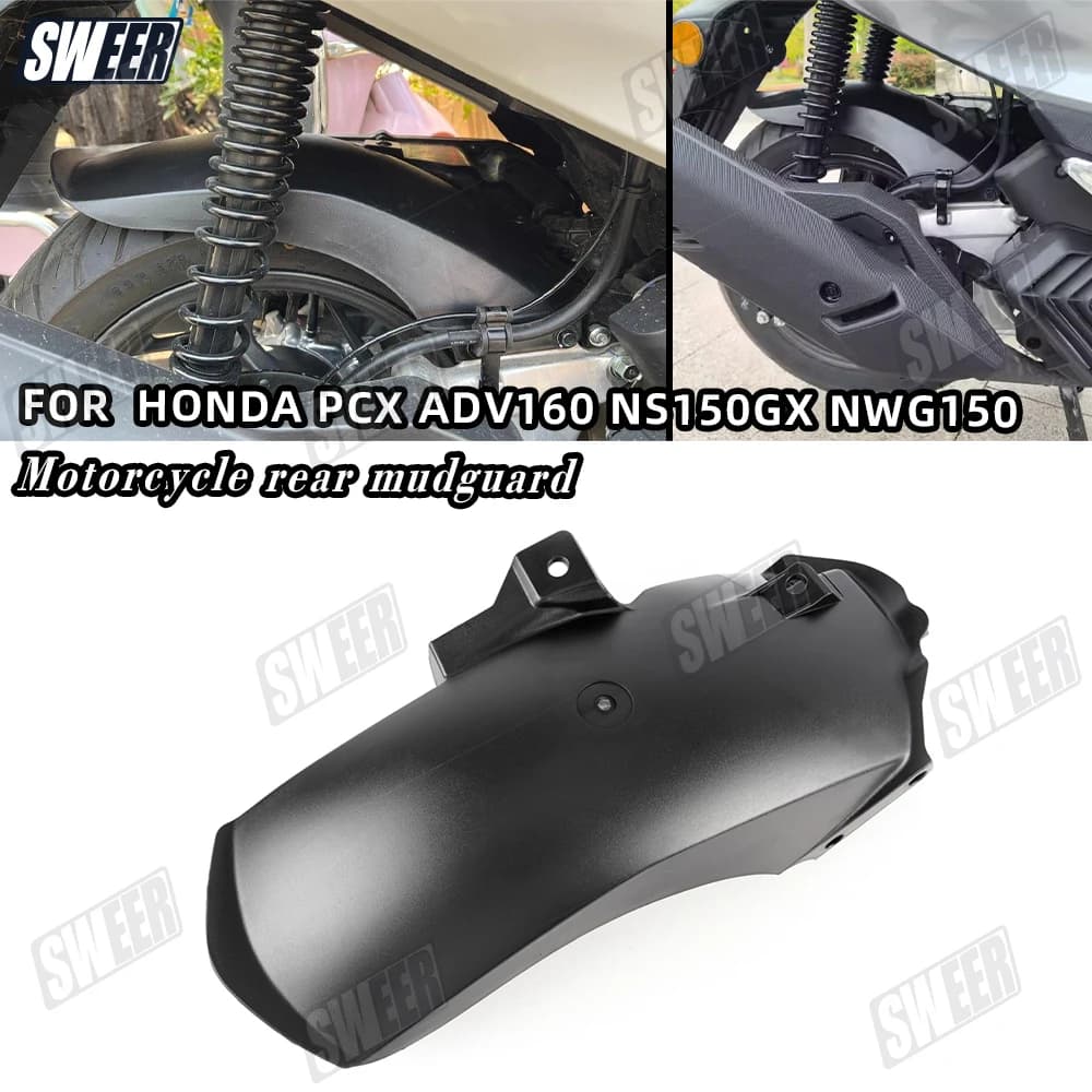 Parafango Posteriore Moto Adatto per Honda ADV160 PCX160 2021-2025, Protezione Antischizzo per Pneumatico Posteriore Moto