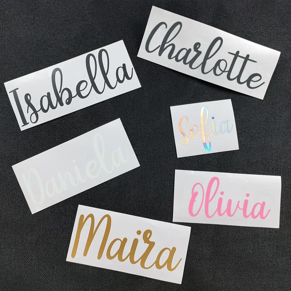 1PC Customizable Name Removable Wall decal for home decoration Custom name Vinyl Decalcomania Bottle decoration Self-adhesive adhesive