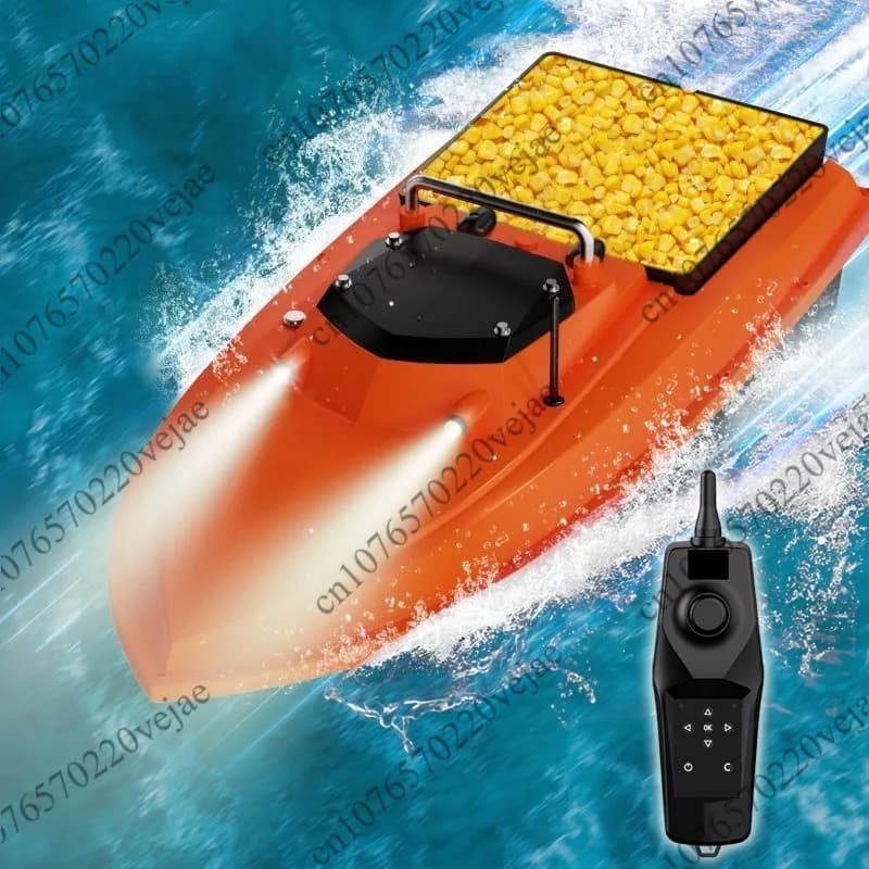 Barca da pesca con GPS a doppio posizionamento, amo automatico, rete a strappo, nido, barca per esche con ritorno a un clic