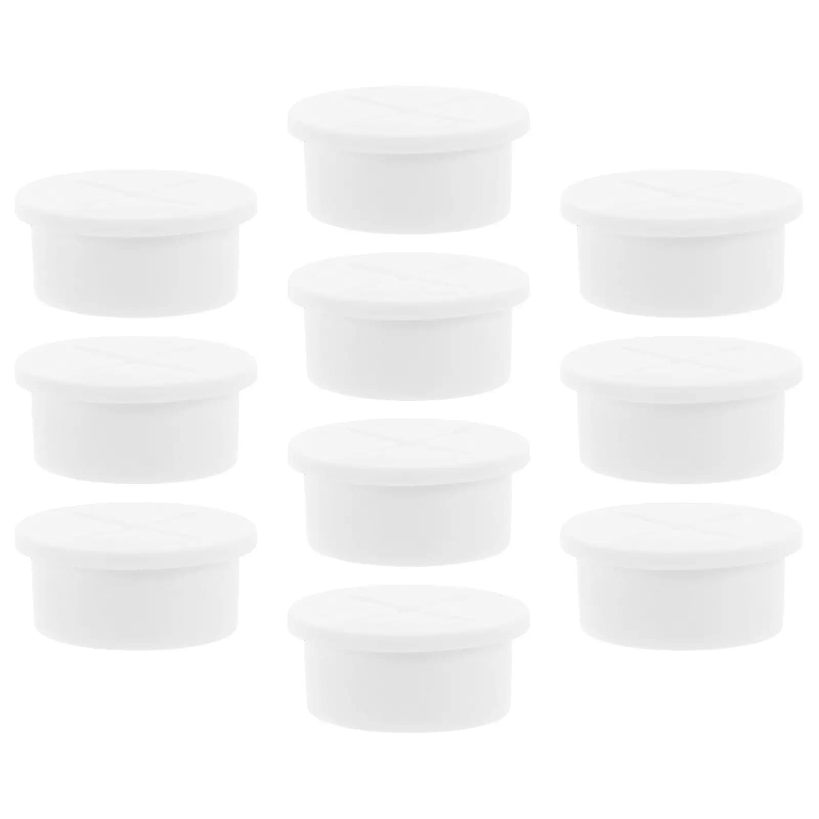 10 Pezzi Passacavi Rotondi per Cavi, Copertura per Fori da Scrivania, Tavolo, Parete, Cartongesso, Organizzatore di Cavi, Tappo per Foro di Cablaggio