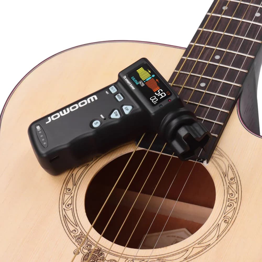 JOWOOM T2 Smart Accordatore per chitarra Peg String Winder per chitarra Ukulele Accordatura cromatica Batteria al litio ricaricabile incorporata