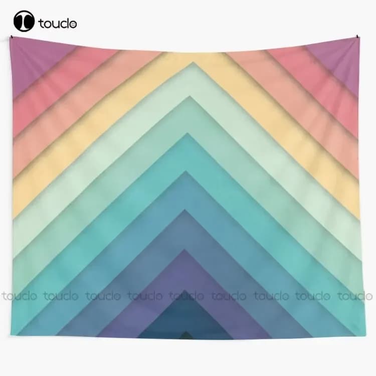 New Retro Chevrons 002 Tapestry Long Tapestry Wall Hangings Tapestry Wall Hanging For Living Room Bedroom Dorm Room Home Decor