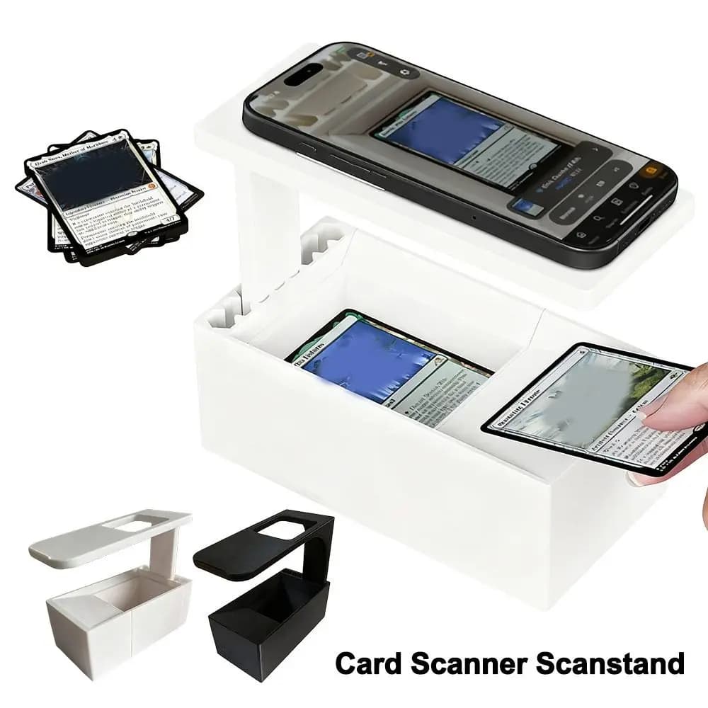 Scanner per Carte con Scansione Rapida, Supporto Regolabile Stampato in 3D, Scanner Universale per Carte Collezionabili TCG