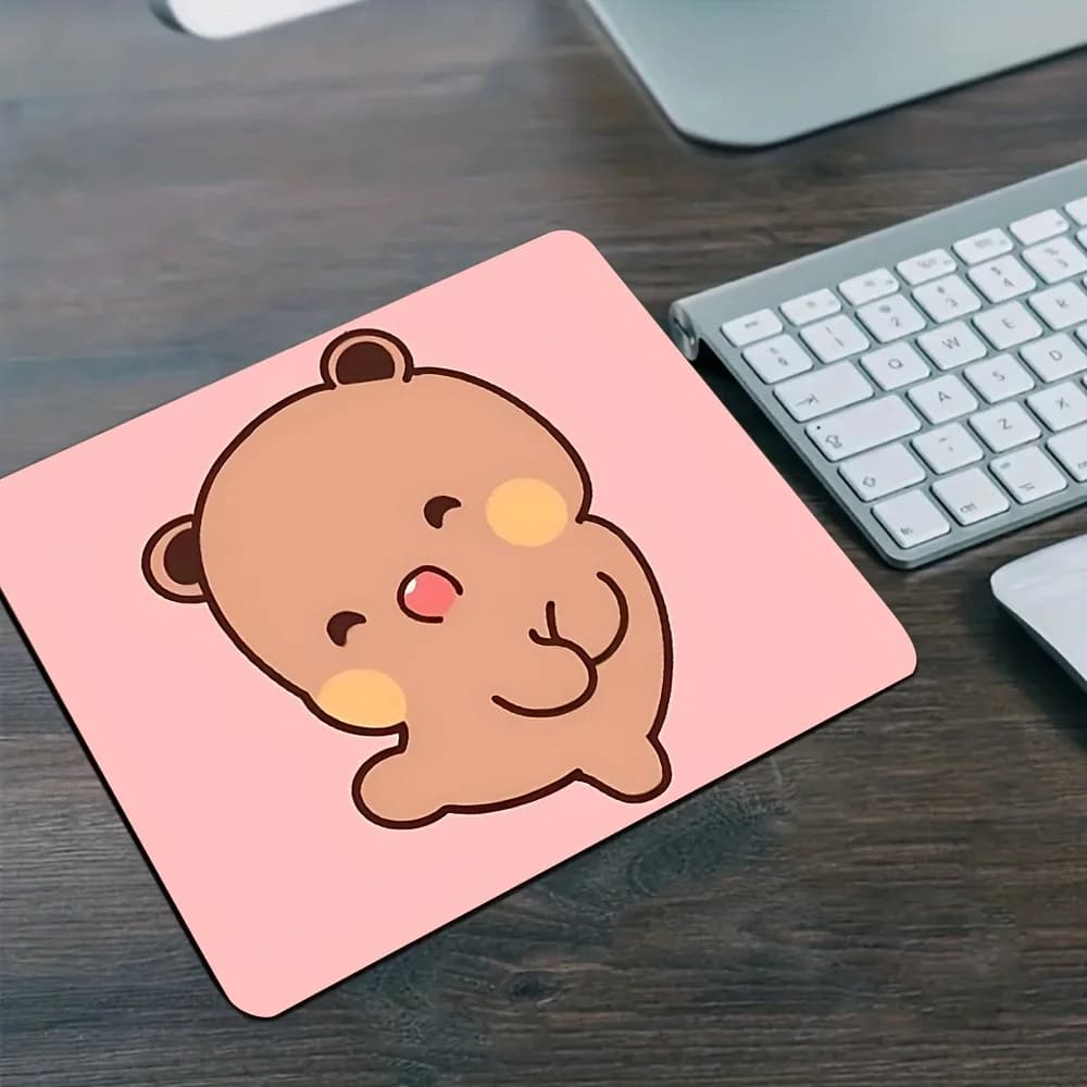 Adorabile tappetino per mouse in gomma con base antiscivolo, tappetino da scrivania portatile e resistente per ufficio, studio e gaming