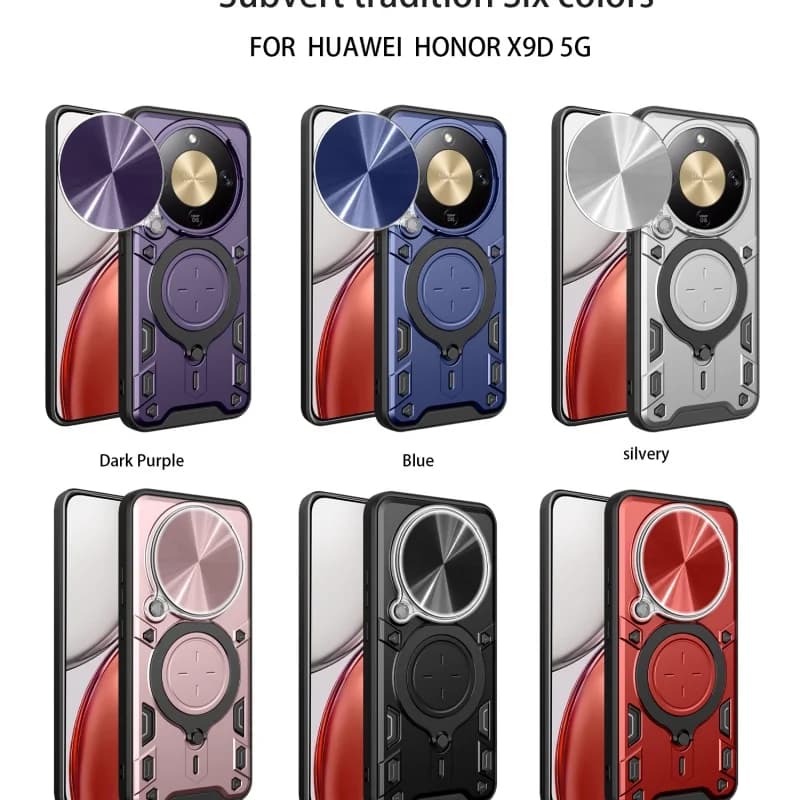 Custodia Protettiva Integrale Antiurto con Supporto e Luce Atmosferica per Honor X9D X70 5G
